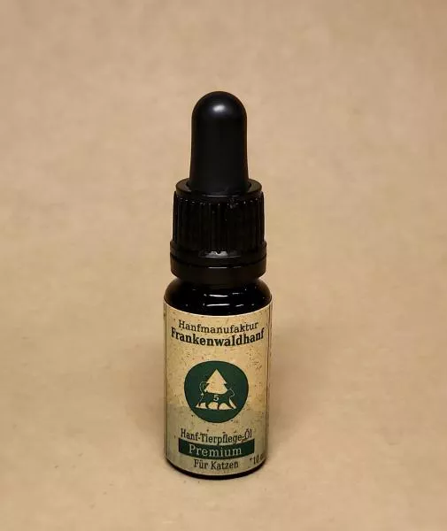 Hanf Tierpflege Öl 5 Terpenfrei - Für Katzen - 10ml