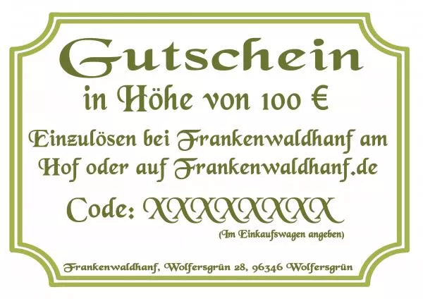 Gutschein 100 €